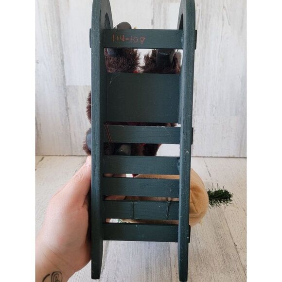 Santa Claus joyride sled bell gift AS IS figured decor home sledding - Picture 12 of 12